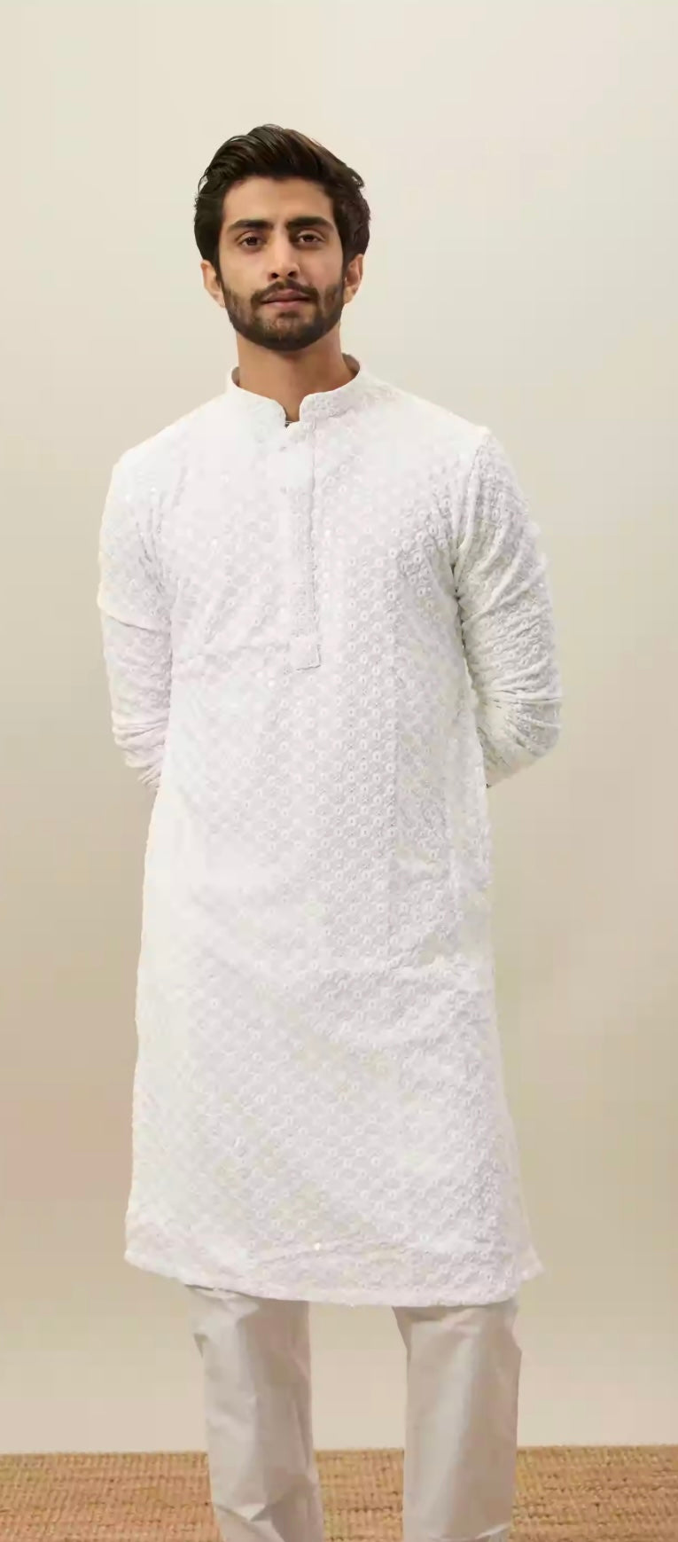 White Chikankari Kurta