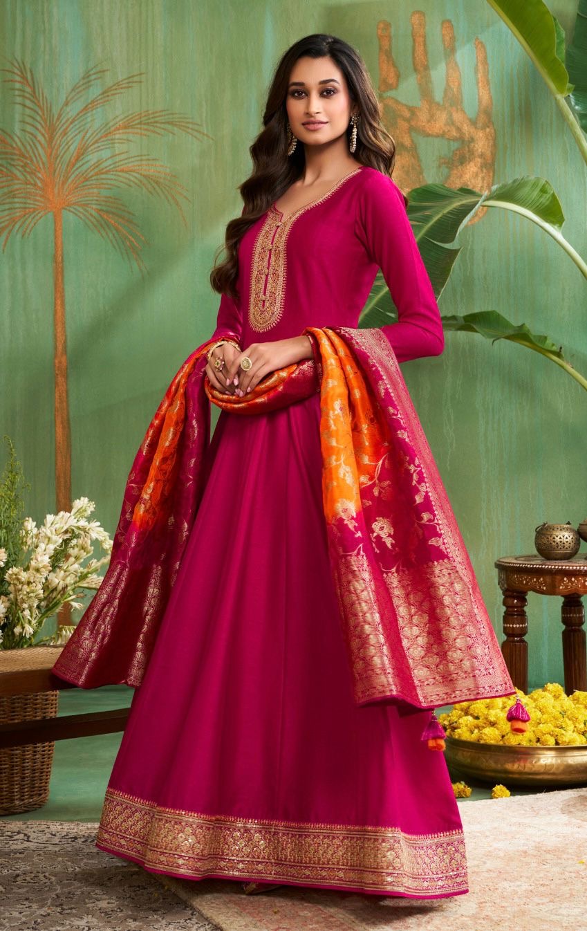 Pink Anarkali