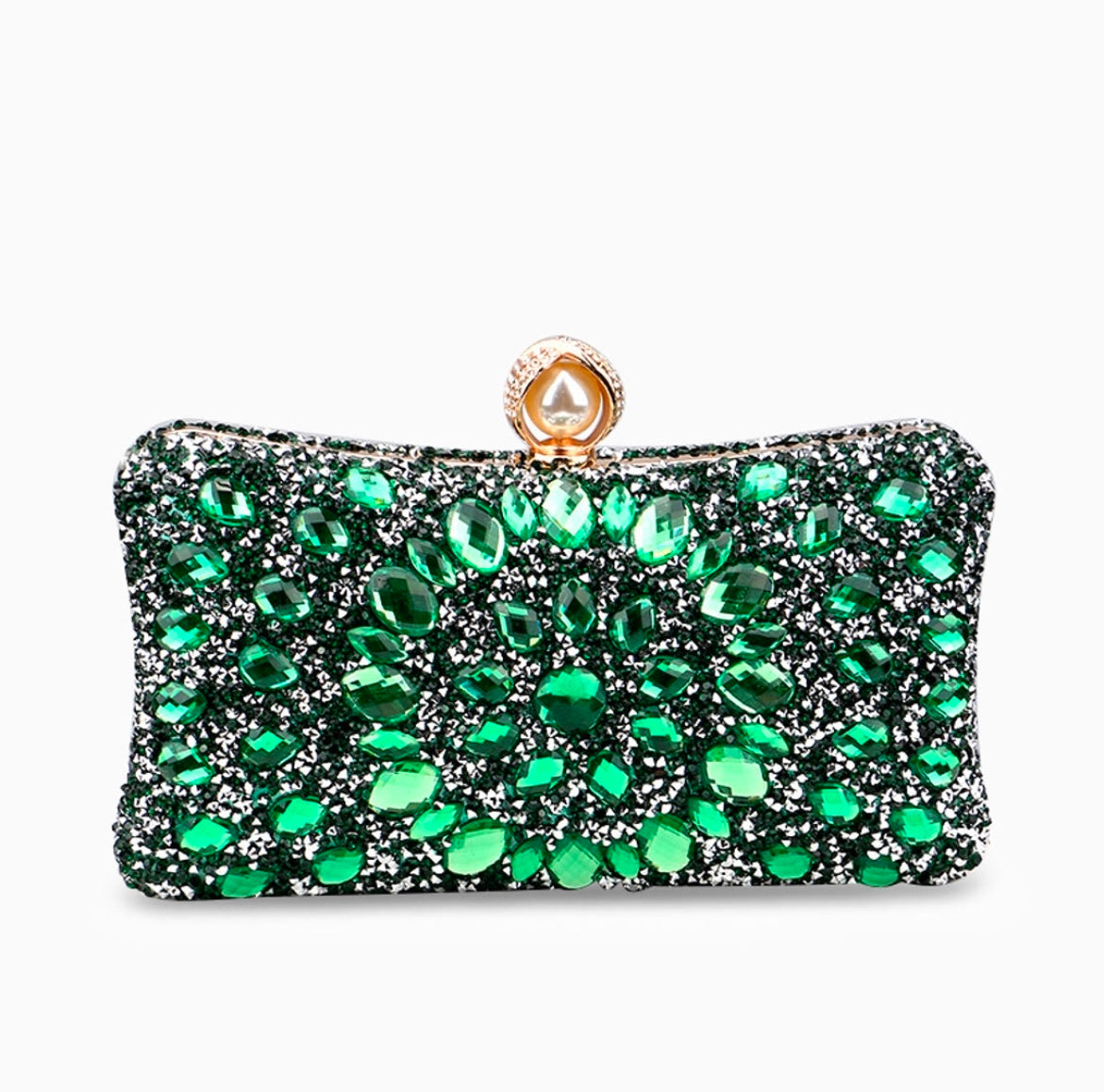 Green Stone Clutch