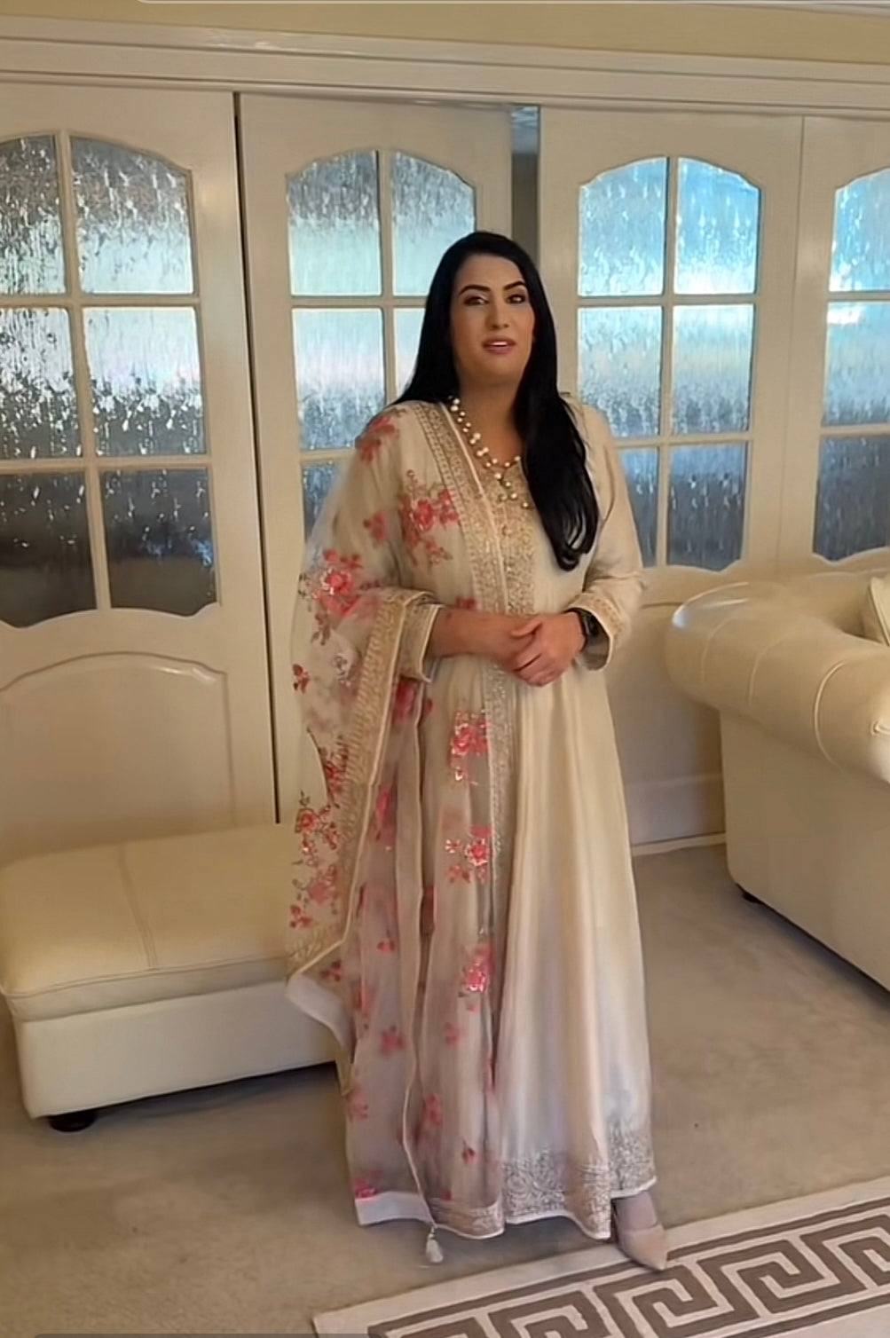 Off white Anarkali