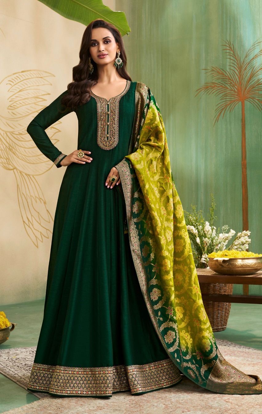 Green Anarkali
